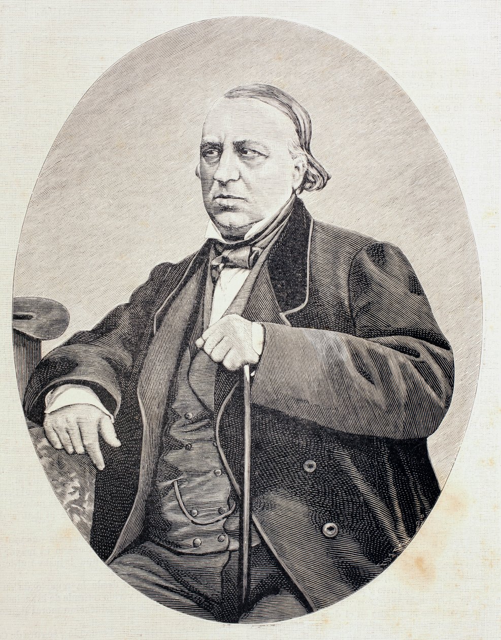 Antonio Bergnes de las Casas (1801 - 1879), španělský učenec a rektor Barcelonské univerzity, z „El Mundo Ilustrado“, publikoval Barcelona od Unbekannt