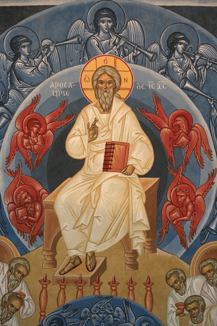 Apokalypsa. Ortodoxní kostel Saint-Antoine-le-Grand Saint-Laurent-en-Royans Francie od Unbekannt