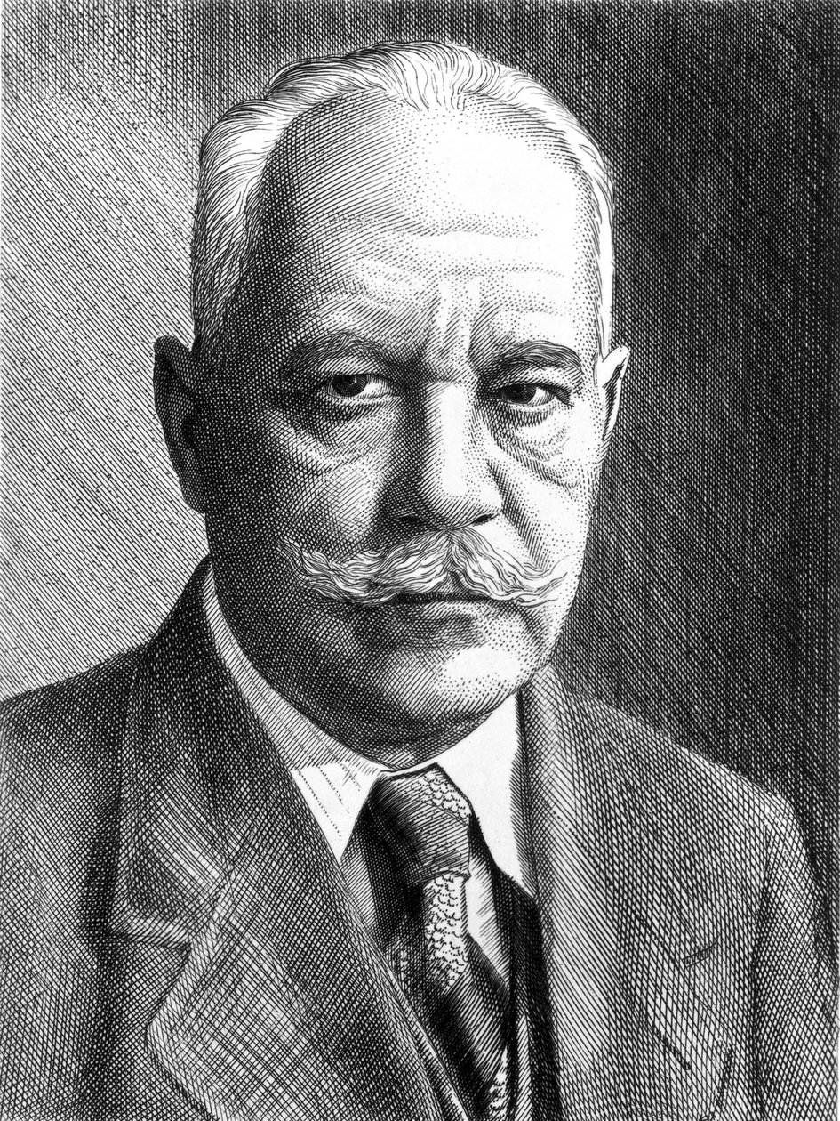 Arnold Sommerfeld, německý fyzik, c1910-1920 od Unbekannt