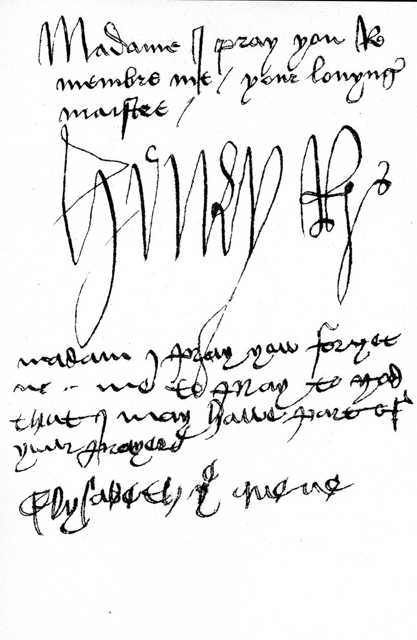 Autogramy a podpisy krále Jindřicha VII. a královny Alžběty z Yorku (pero a inkoust na pergamenu) (viz také 441030) od Unbekannt