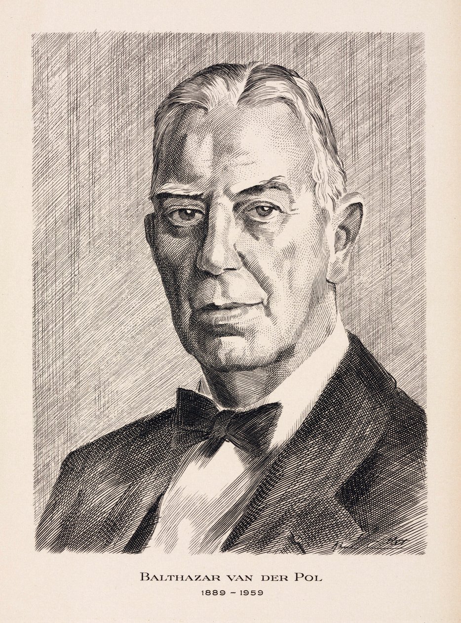 Balthazar van der Pol, holandský elektrotechnik, c 1930 od Unbekannt