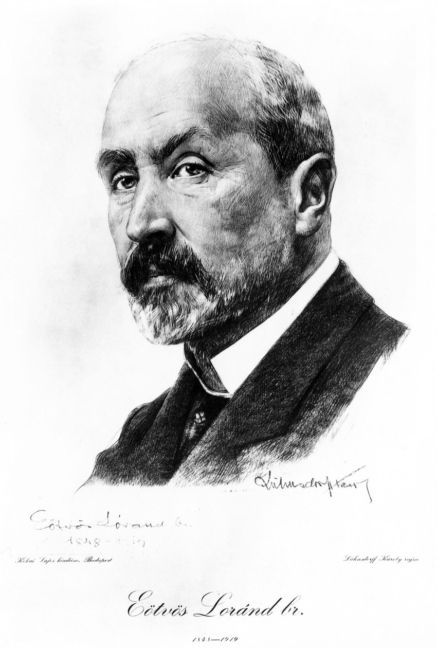 Baron Lorand Von Eotvos, maďarský fyzik, c1900 od Unbekannt