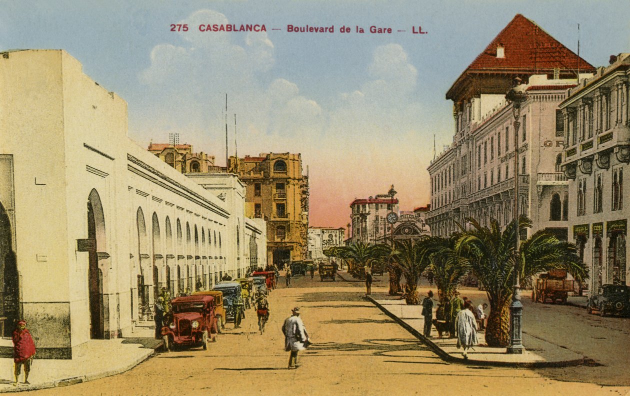 Boulevard de la Gare, Casablanca, Maroko od Unbekannter Künstler