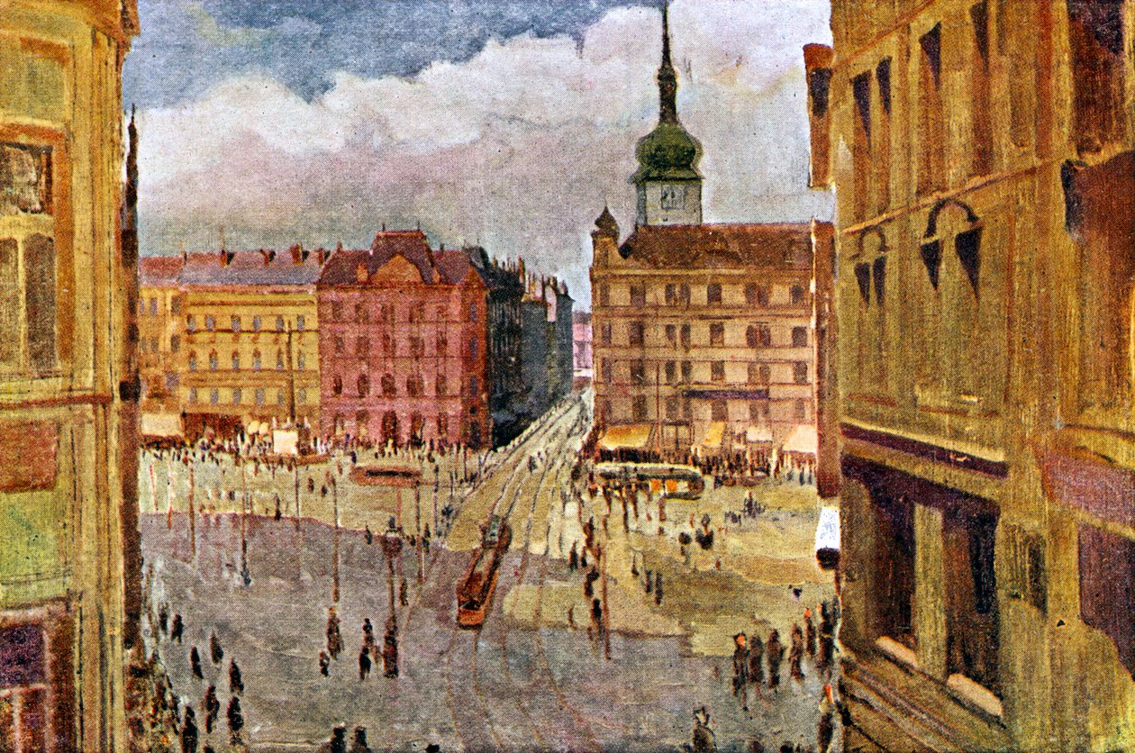 Brno - české město počátek 20. století (tisk) od Unbekannter Künstler