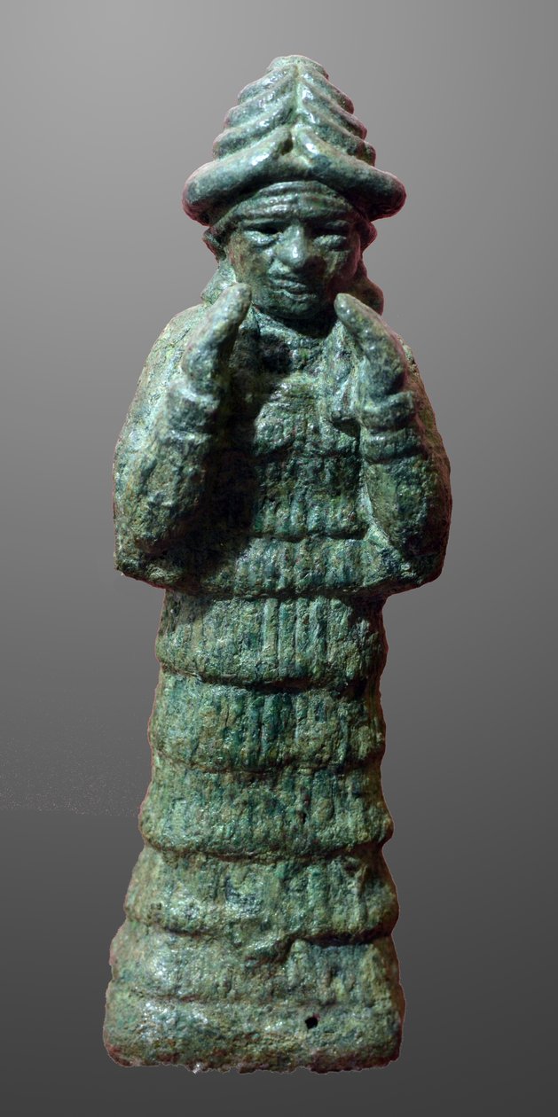 Bronzová figurka bohyně strážkyně LAMA, Mezopotámie cca 2035-1794 př.n.l. od Unbekannt