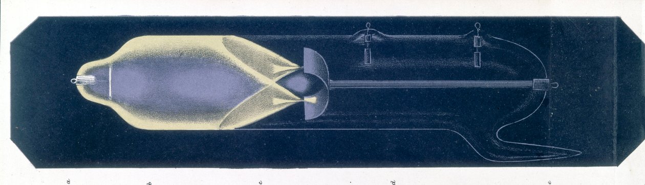 CROOKES - ILUSTRACE Fluorescence způsobená katodovými paprsky v ga Fluorescence způsobená katodovými paprsky v plynové výbojce od Unbekannt