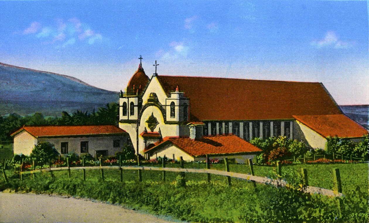 Kalifornie: El Carmel Mission od Unbekannter Künstler