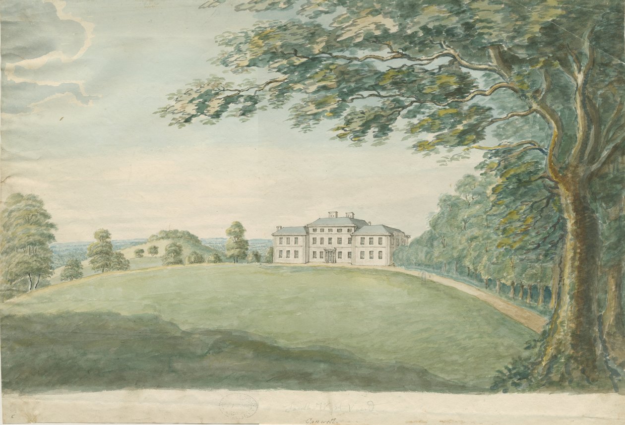 Canwell Hall: malba akvarelem, nd [?18. století] od Unbekannt