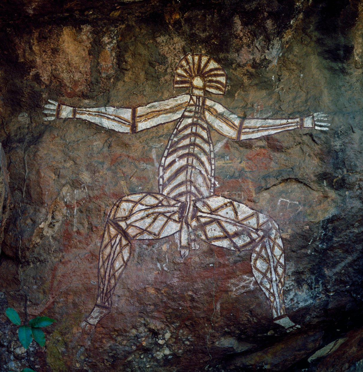 Jeskynní malba, Arnhem Land, Severní teritorium, Austrálie, domorodá kultura od Benjamin Baud