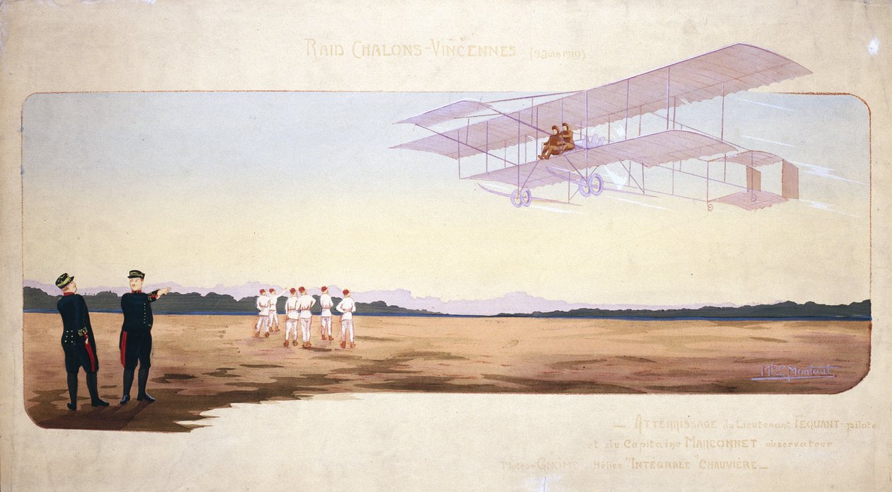 Chalons-Vincennes (Chalons Vincennes) Air Race, Francie, 9. června 1910 od Unbekannt