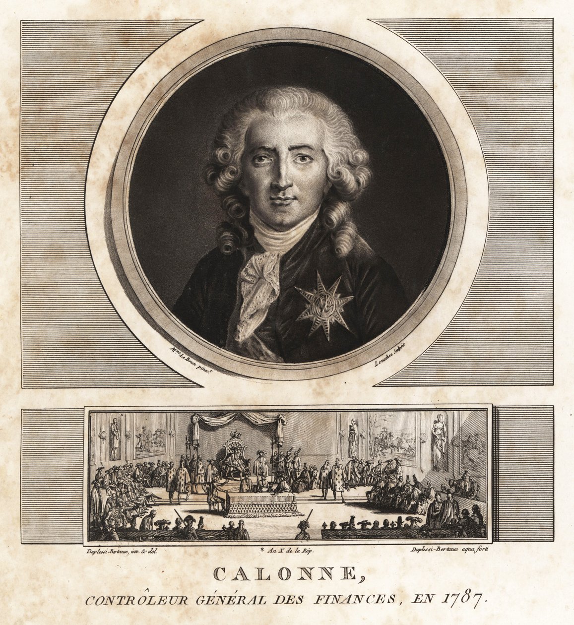 Charles Alexandre de Calonne, generální kontrolor financí od Unbekannt