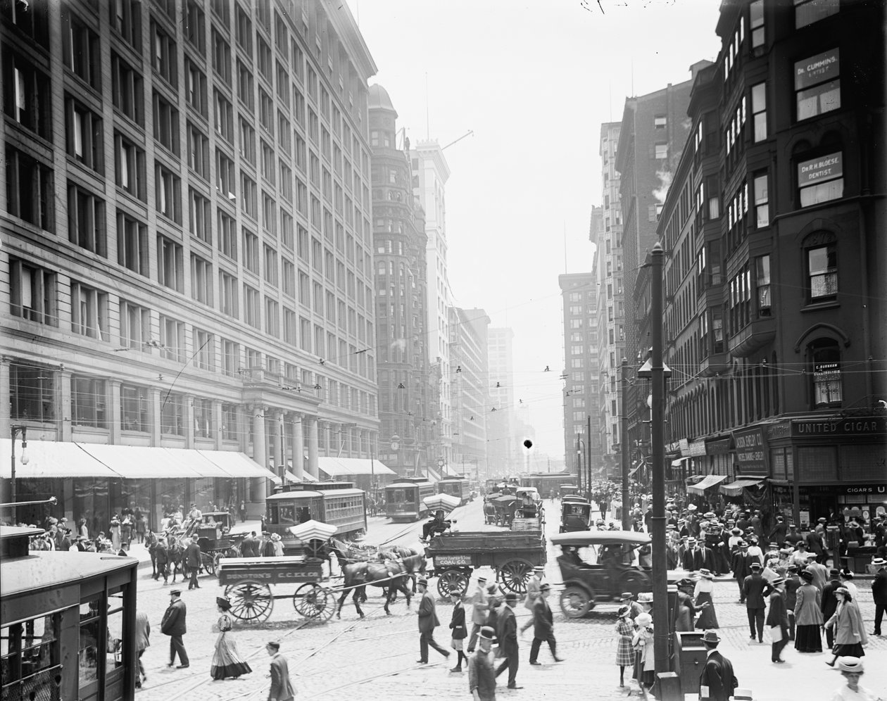 Chicago, Illinois, State St. & Marshall Fields od Unbekannter Künstler