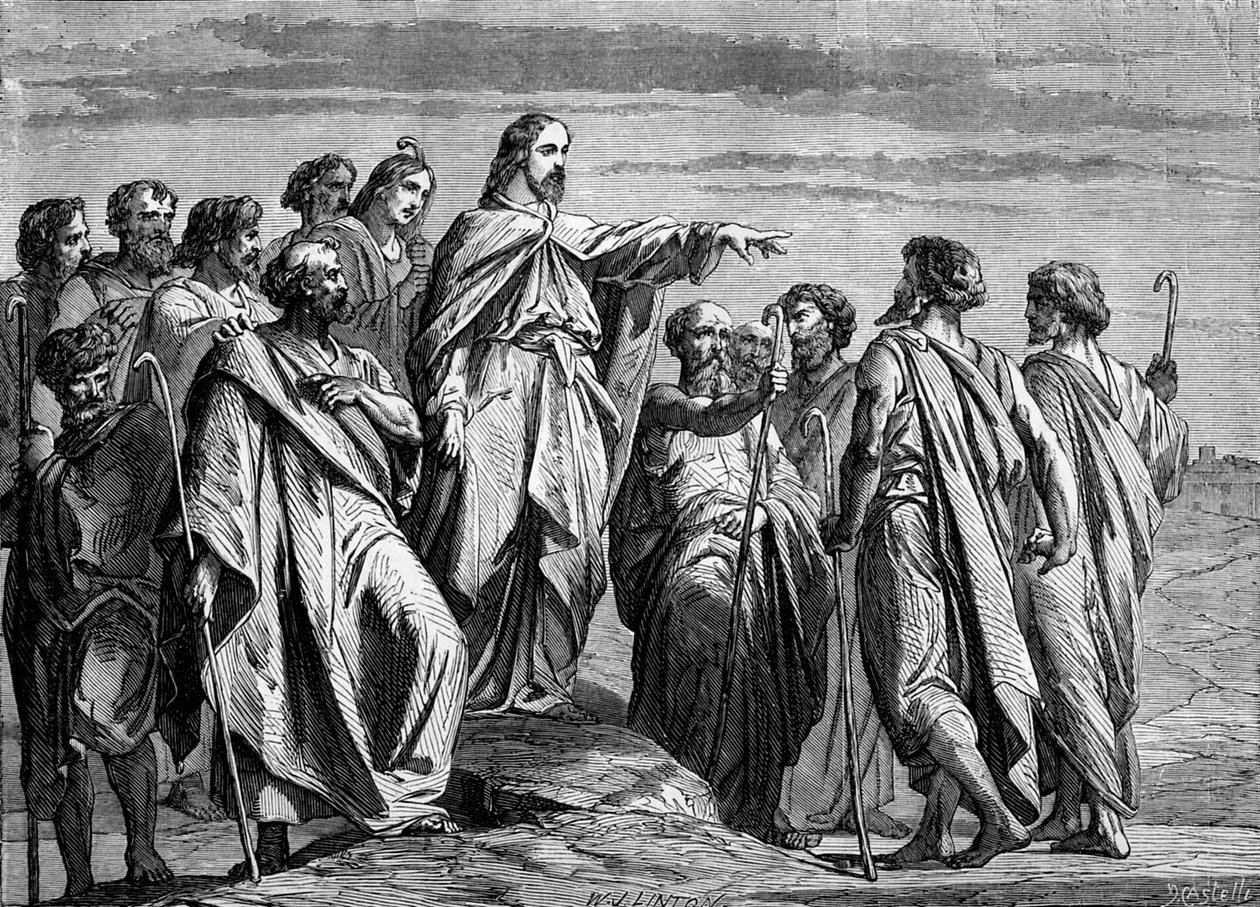 Kristus vysílá apoštoly - Bible od Unbekannter Künstler