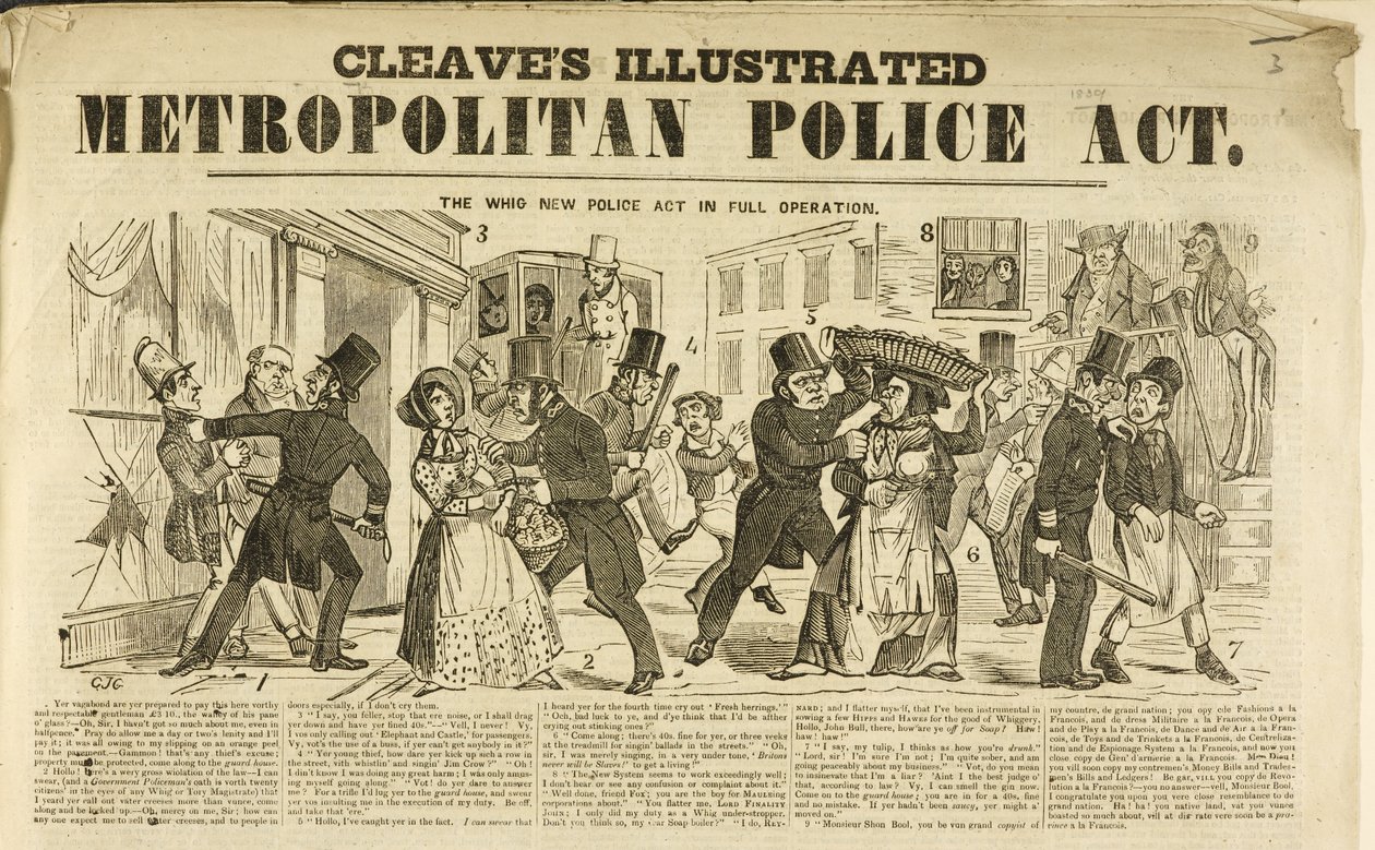 Cleave’s Illustrated Metropolitan Police Act od Unbekannter Künstler