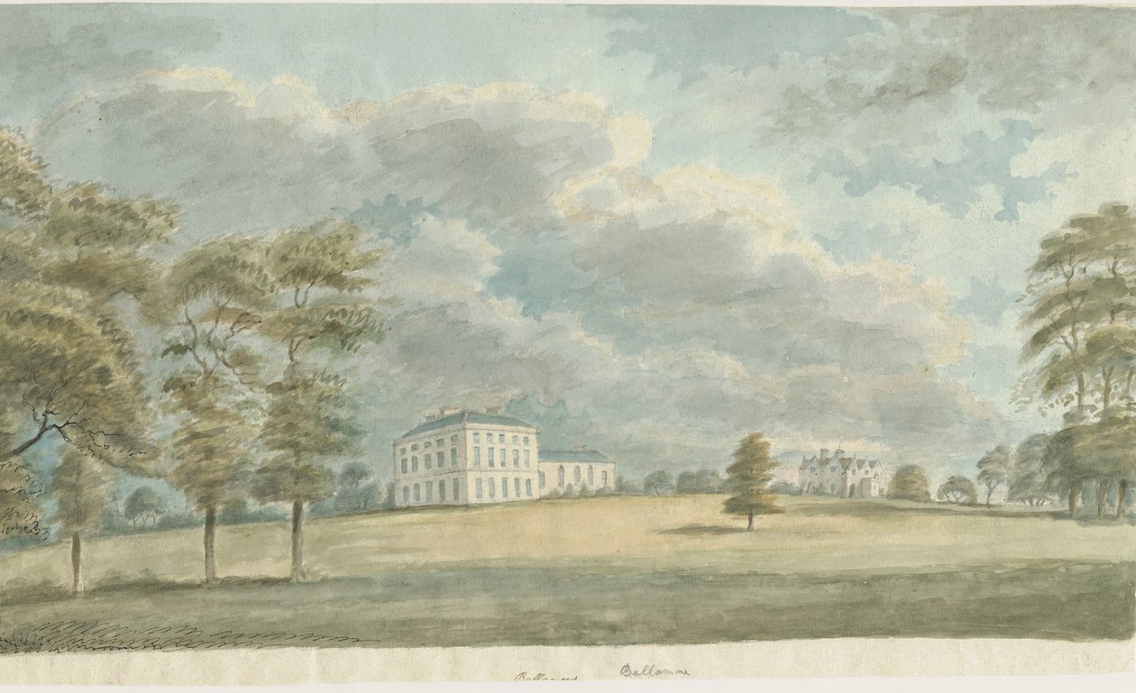 Colton - Bellamore House: malba akvarelem a [c 1820] od Unbekannt