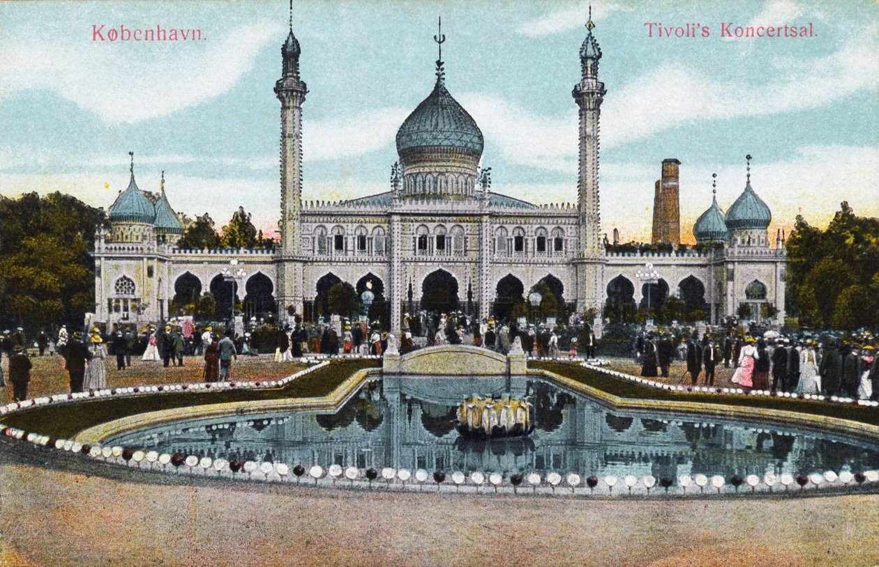Kodaňské zahrady Tivoli od Unbekannter Künstler