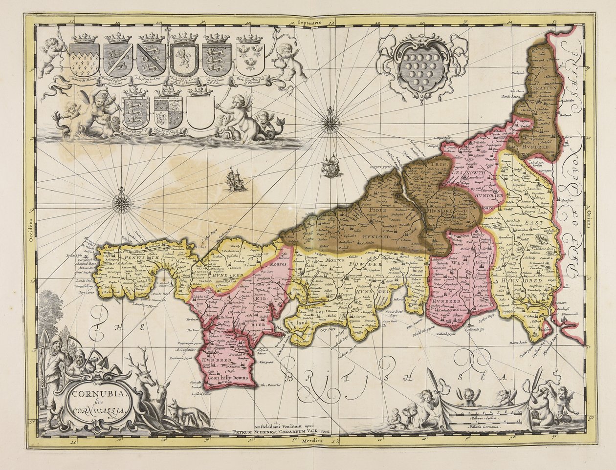 Cornubia sive Cornwallia od Unbekannter Künstler