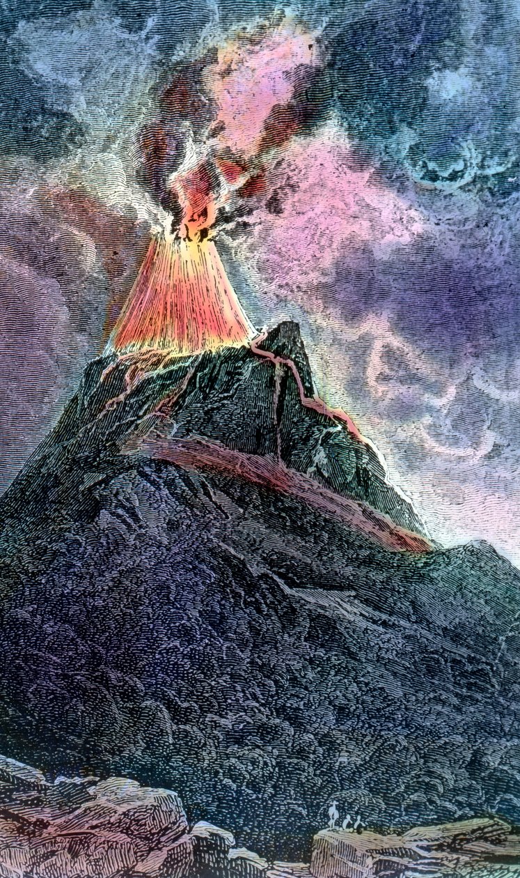 Sopka Cotopaxi v Ekvádoru od Unbekannter Künstler