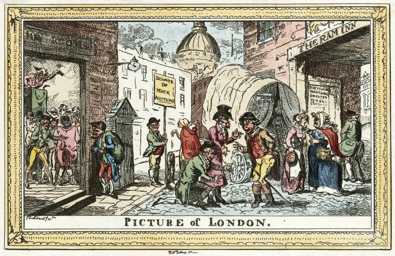 Cruikshank - obrázek zařízení London od Unbekannter Künstler