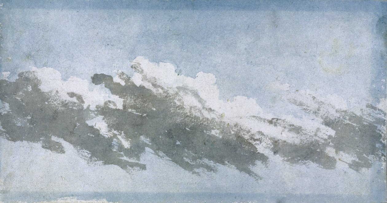 Kumulus vanoucí za silného větru, kolem roku 1803 od Unbekannter Künstler