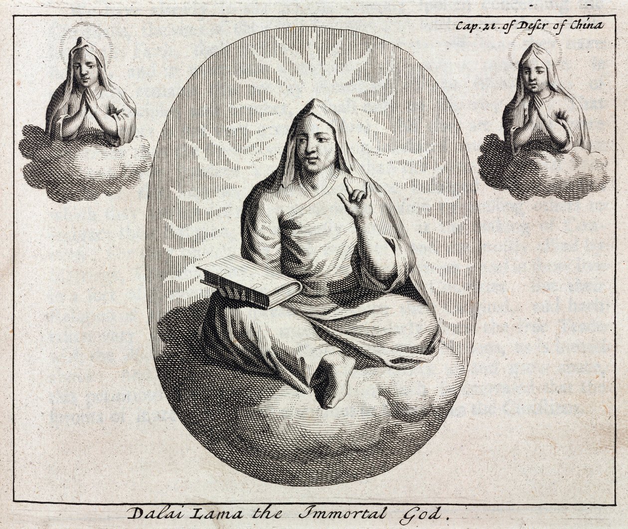 Dalajláma nesmrtelný Bůh, c 1700 od Unbekannt