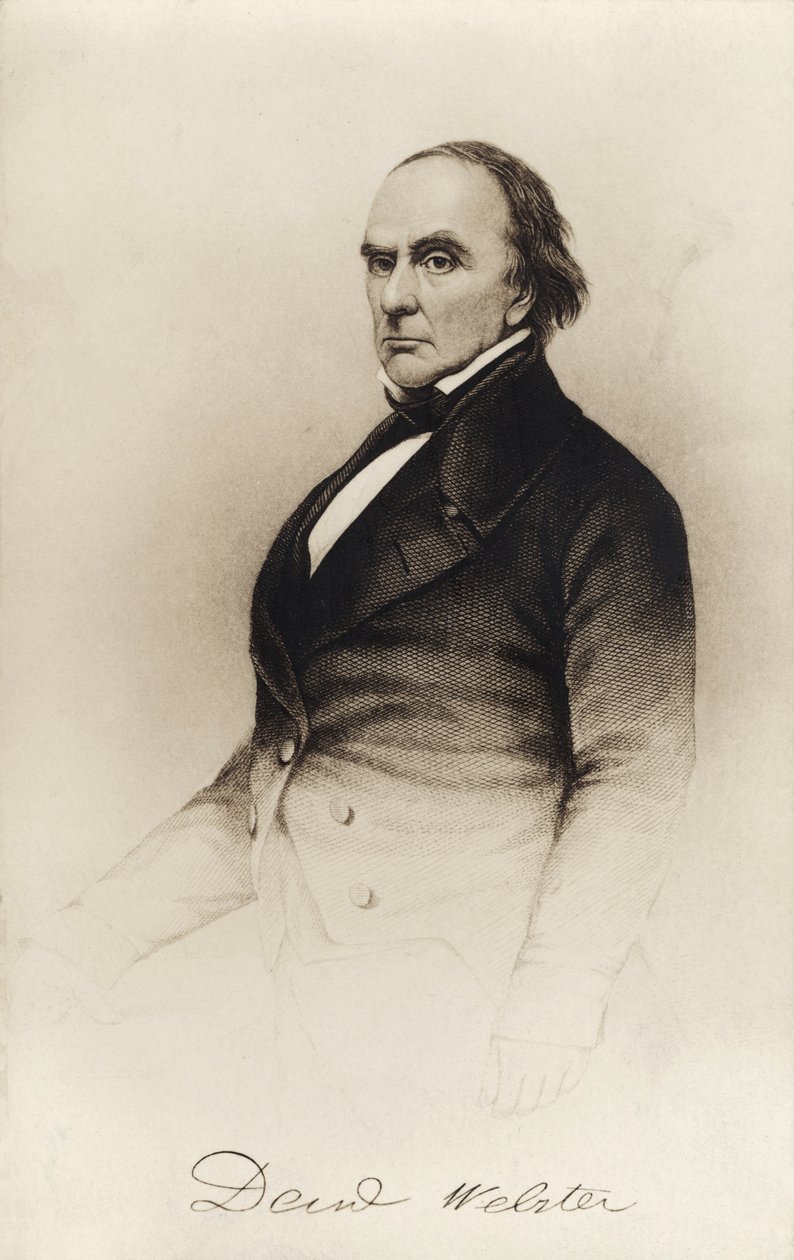 Daniel Webster - portrét od Unbekannter Künstler