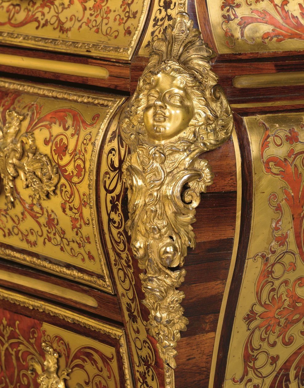 Detail intarzie Regence Boulle en tombeau, 18. - 19. století od Unbekannt