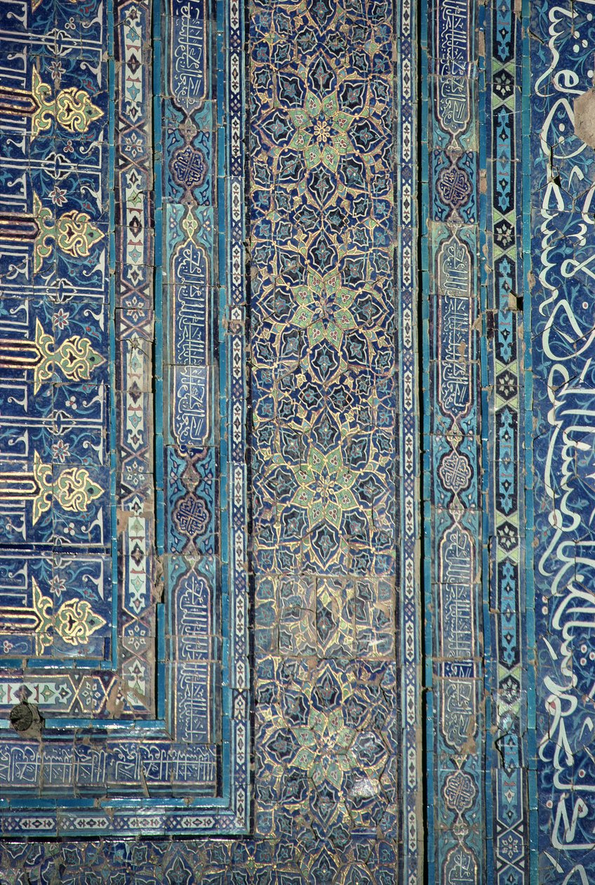 Detail výzdoby podloubí, Palác Ak-Sarai (Bílý palác) konec 14. století (foto) od Unbekannt