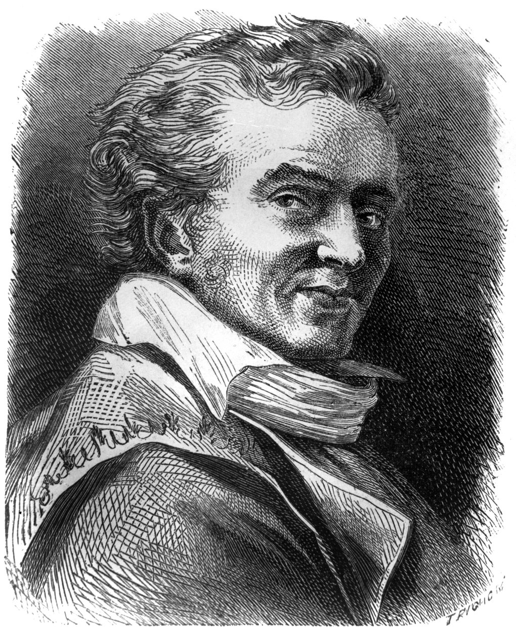 Dominique Vivant Denon (1747-1825) francouzský spisovatel, rytec a správce muzea Louvre od Unbekannter Künstler