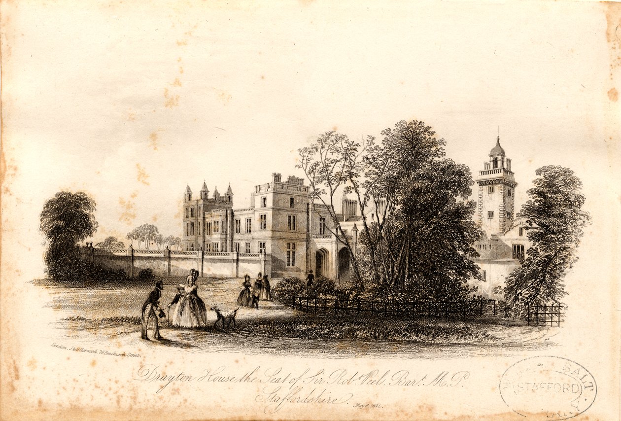 Drayton Bassett - "Drayton Manor" : rytina od Unbekannt