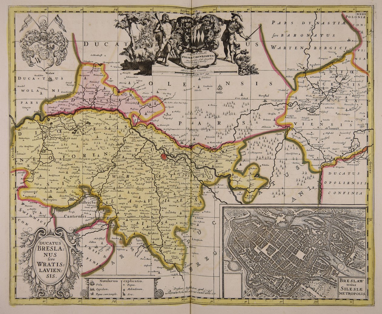 Ducatus Breslanus sive Wratislaviensis od Unbekannter Künstler