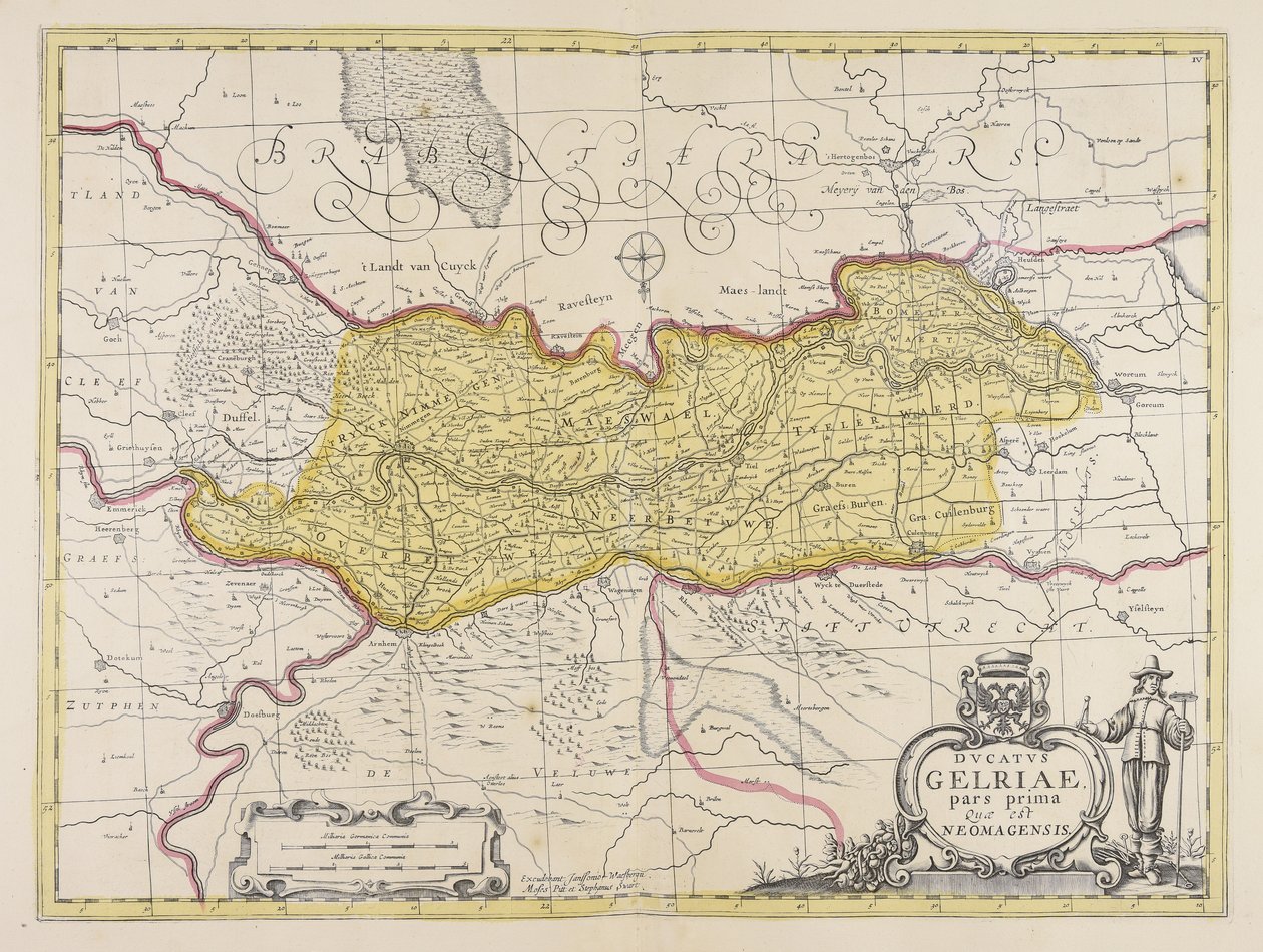 Ducatus Gelriae pars prima quae est Neomagensis auctore Bartholdo Wicheringe. od Unbekannter Künstler
