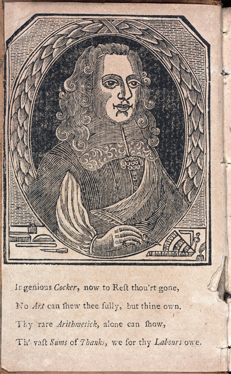 Edward Cocker , anglický matematik a rytec od Unbekannt