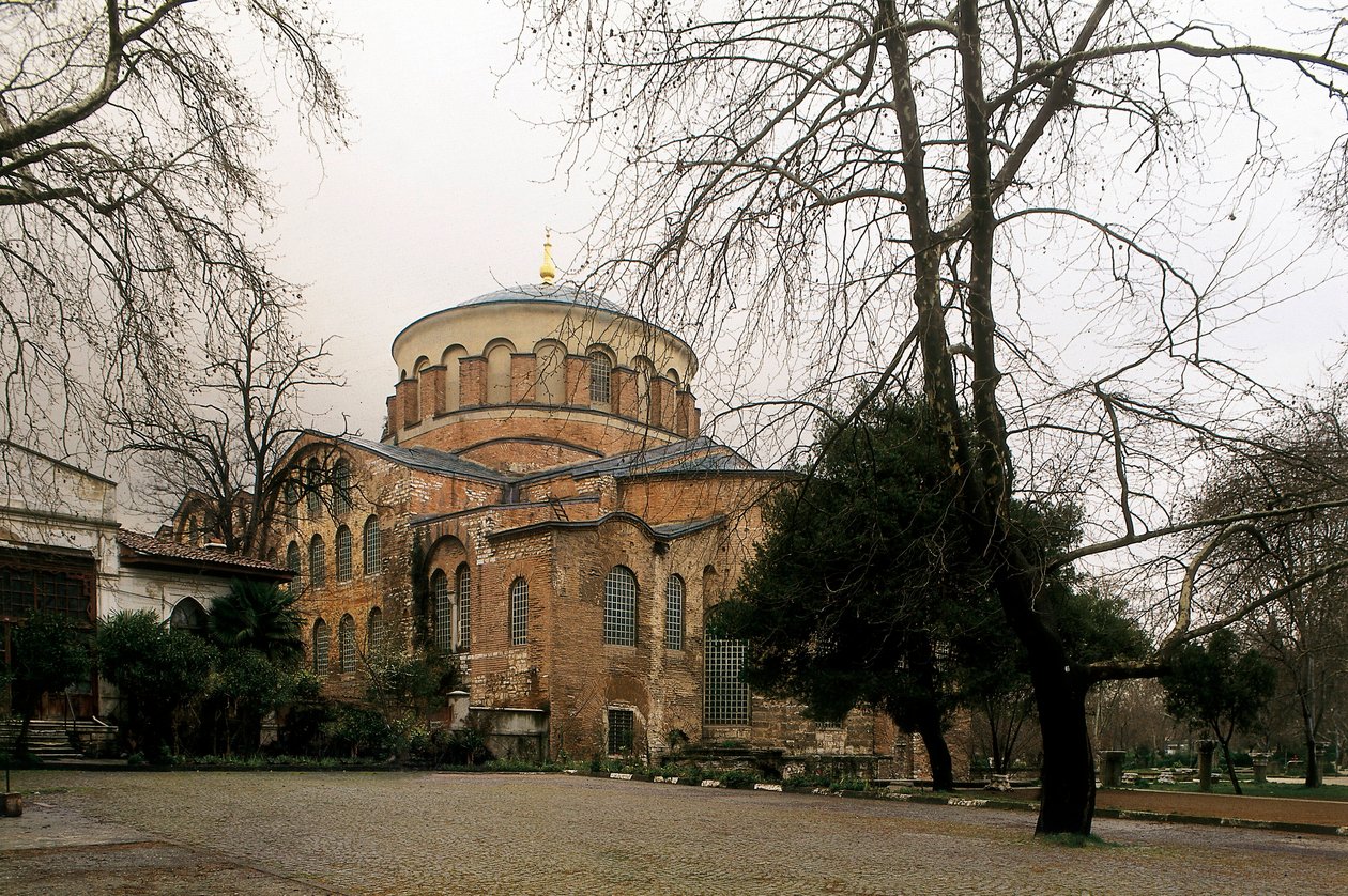 Kostel Saint Irene v Istanbulu, Turecko postavený ve 3. století. Fotografování. od Alec Hunter