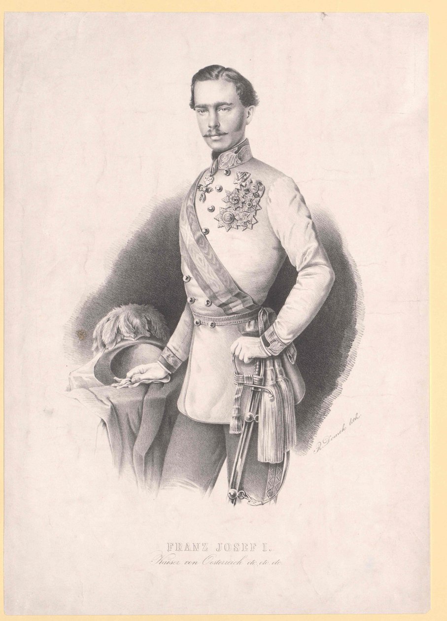 Rakouský císař František Josef I. od Unbekannter Künstler