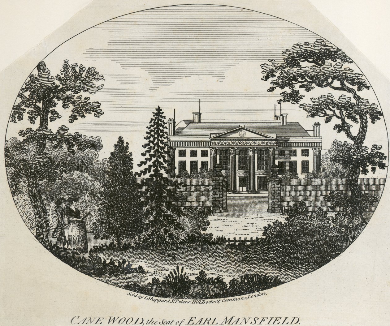 Rytina Kenwood House od Unbekannter Künstler