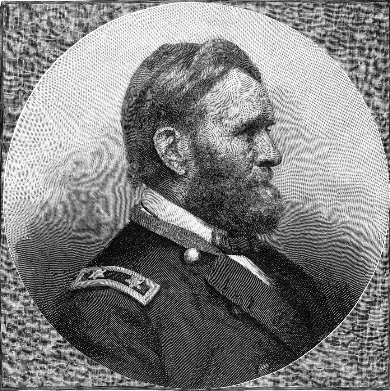 Rytina Ulysses S Grant (č/b foto) od Unbekannt