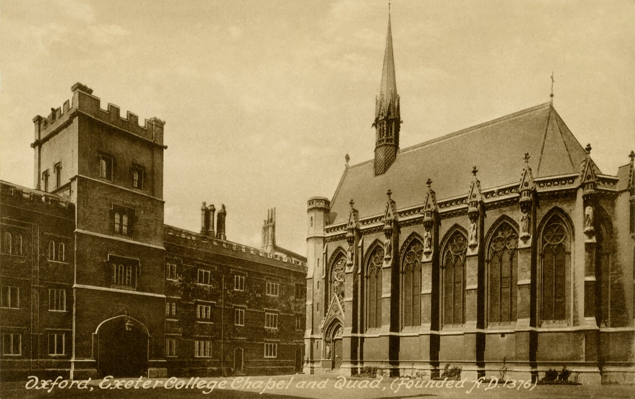 Exeter College, Oxford od Unbekannter Künstler