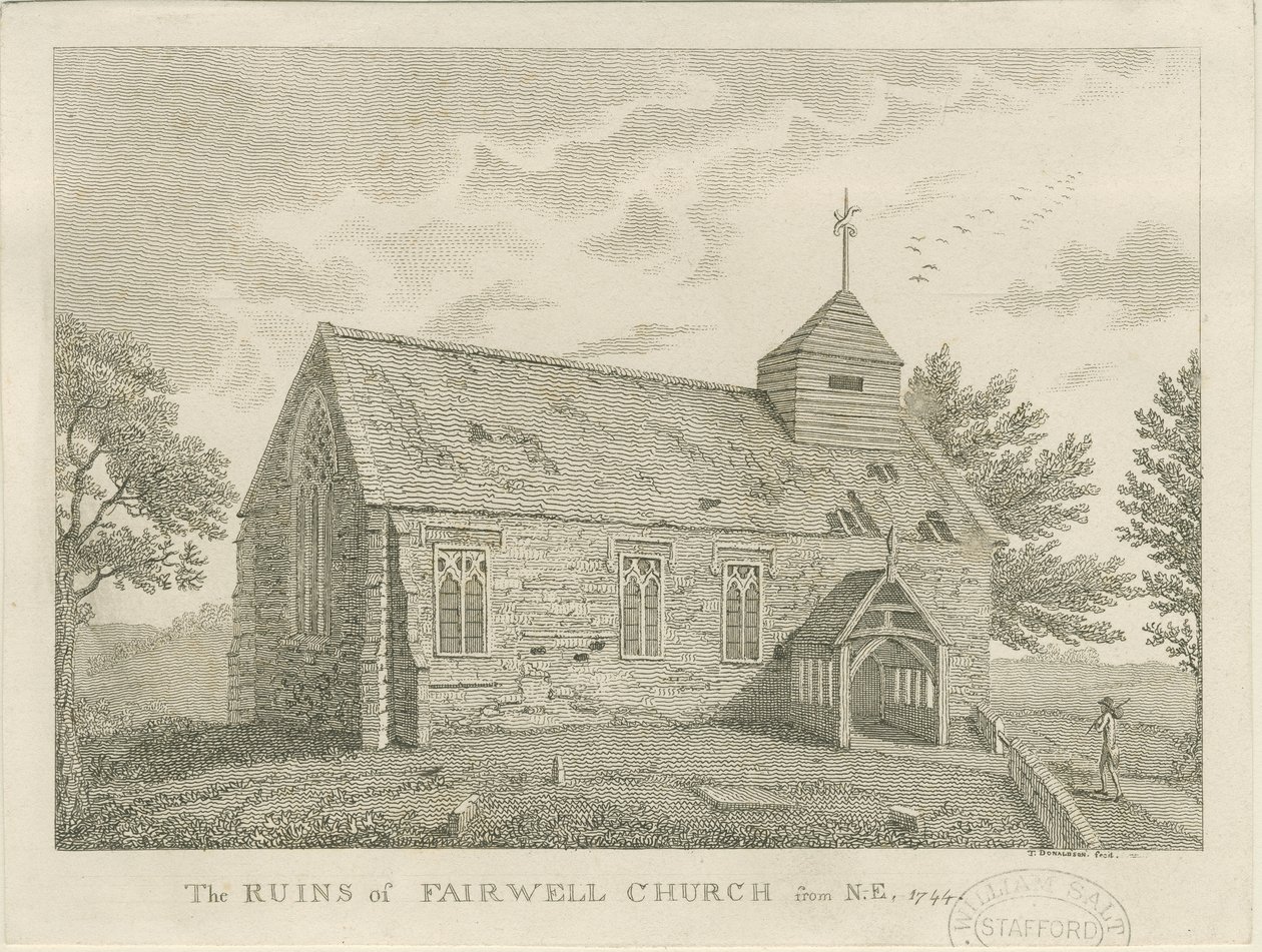 Farewell Church: rytina, 1744 od Unbekannt