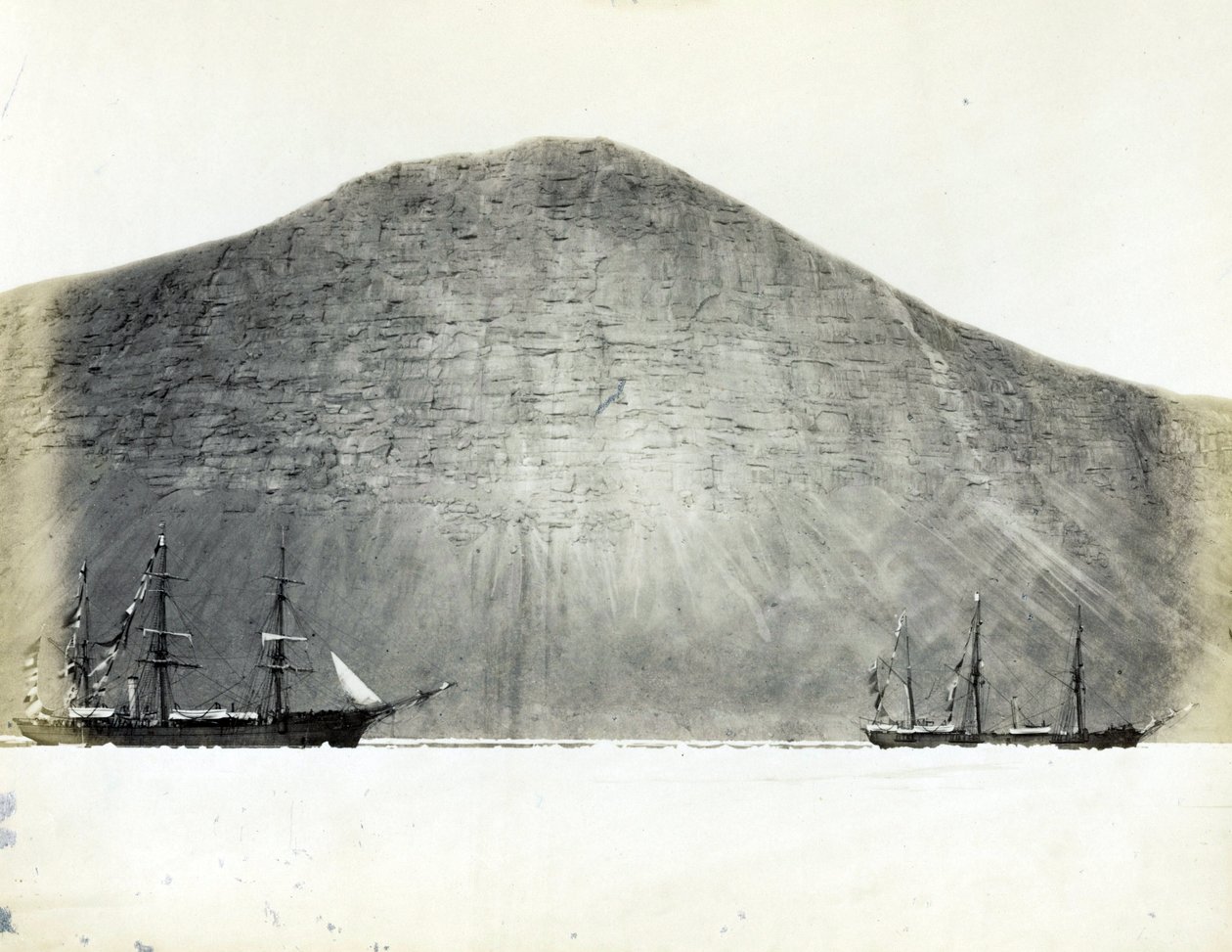 Rychle z ledové kry, pod mysem Prescott, Franklin Pierce Bay (Kanada) od Unbekannter Künstler