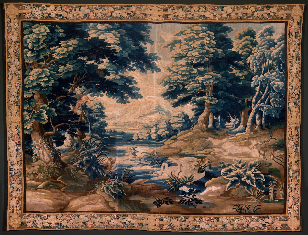 Vlámský gobelín. Tak zvaný Verdure. Ateliér Oudenaarde. Rozměry 340 x 451 cm. Inv 00020. od Alec Hunter