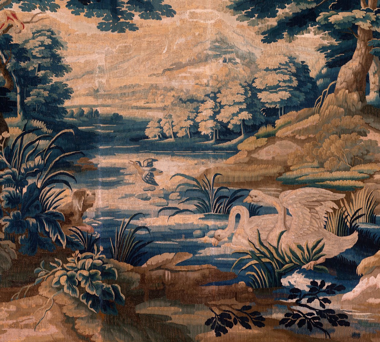 Vlámský gobelín. Tak zvaný Verdure. Ateliér Oudenaarde. Rozměry 340 x 451 cm. Inv 00020. od Alec Hunter