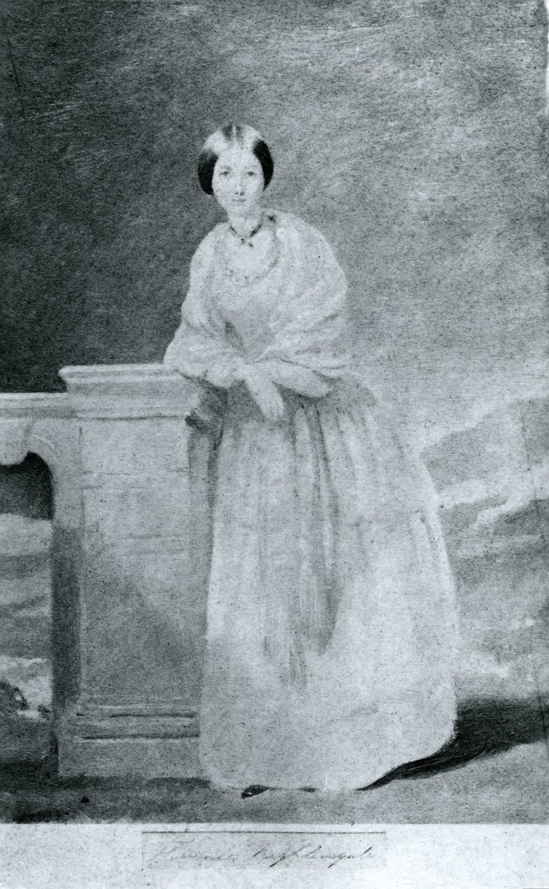 Florence Nightingale, anglická zdravotní sestra a reformátorka nemocnice, c 1860 od Unbekannt