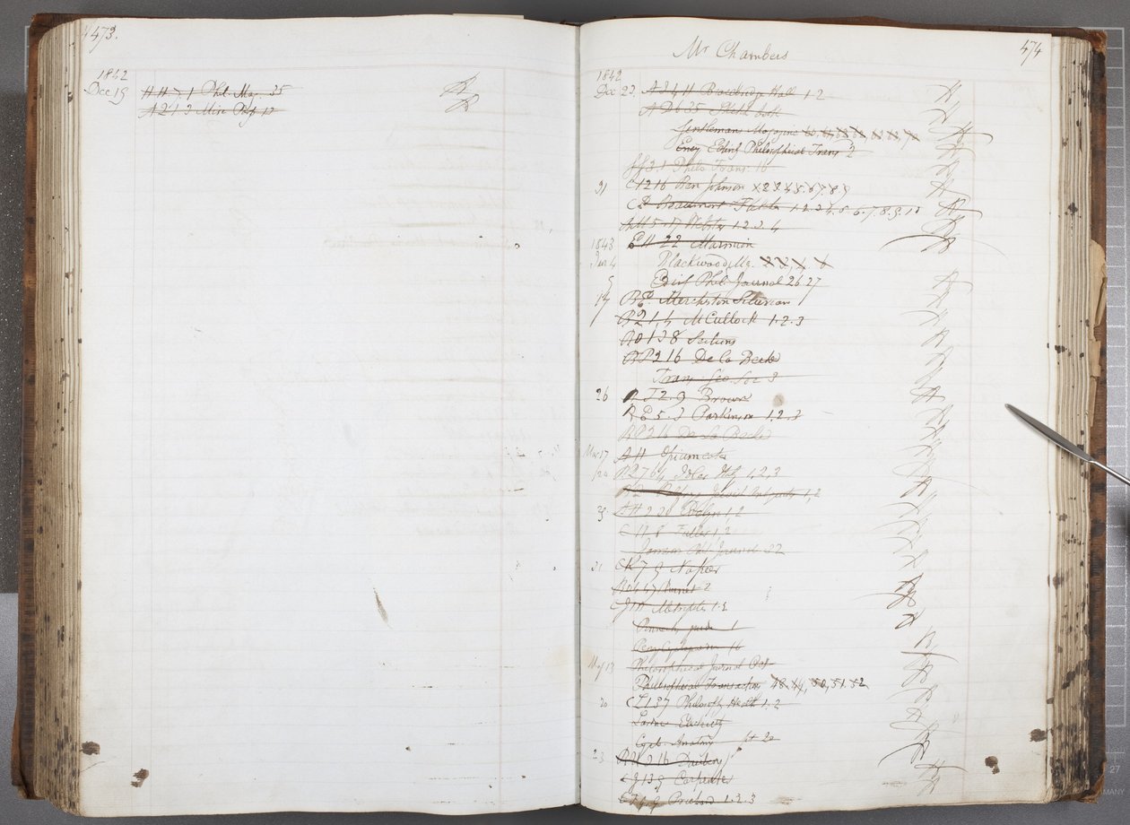 Fol 473-474, Čtenářské účtenky (pero a inkoust na papíře) od Unbekannt