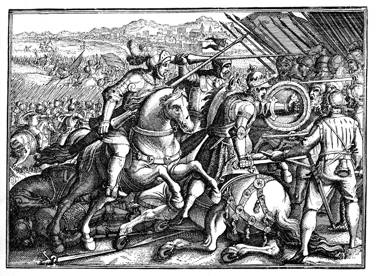 František I. Francouzský zajat od Unbekannter Künstler