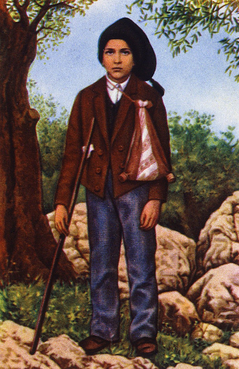 Francisco Marto, který viděl Pannu Marii ve Fatimě v roce 1917, asi 1920-1930 (pohlednice) od Unbekannter Künstler