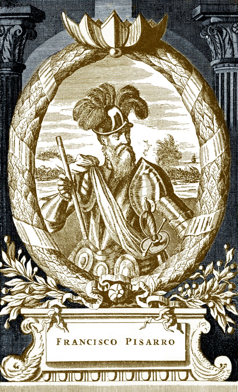 Francisco Pizarro od Unbekannter Künstler