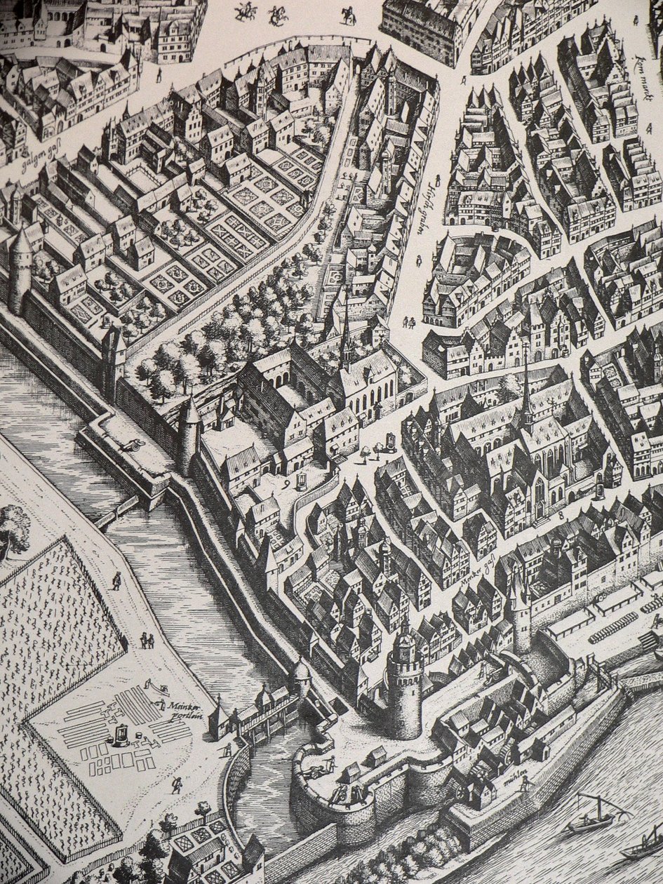 Frankfurtský karmelitánský klášter 1628 od Unbekannter Künstler
