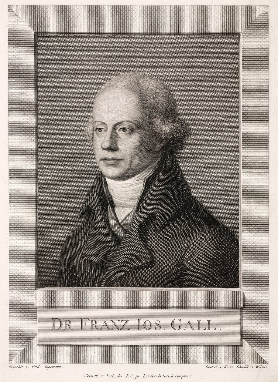 Franz Joseph Gall, německý anatom a frenolog, c 1800 od Unbekannt