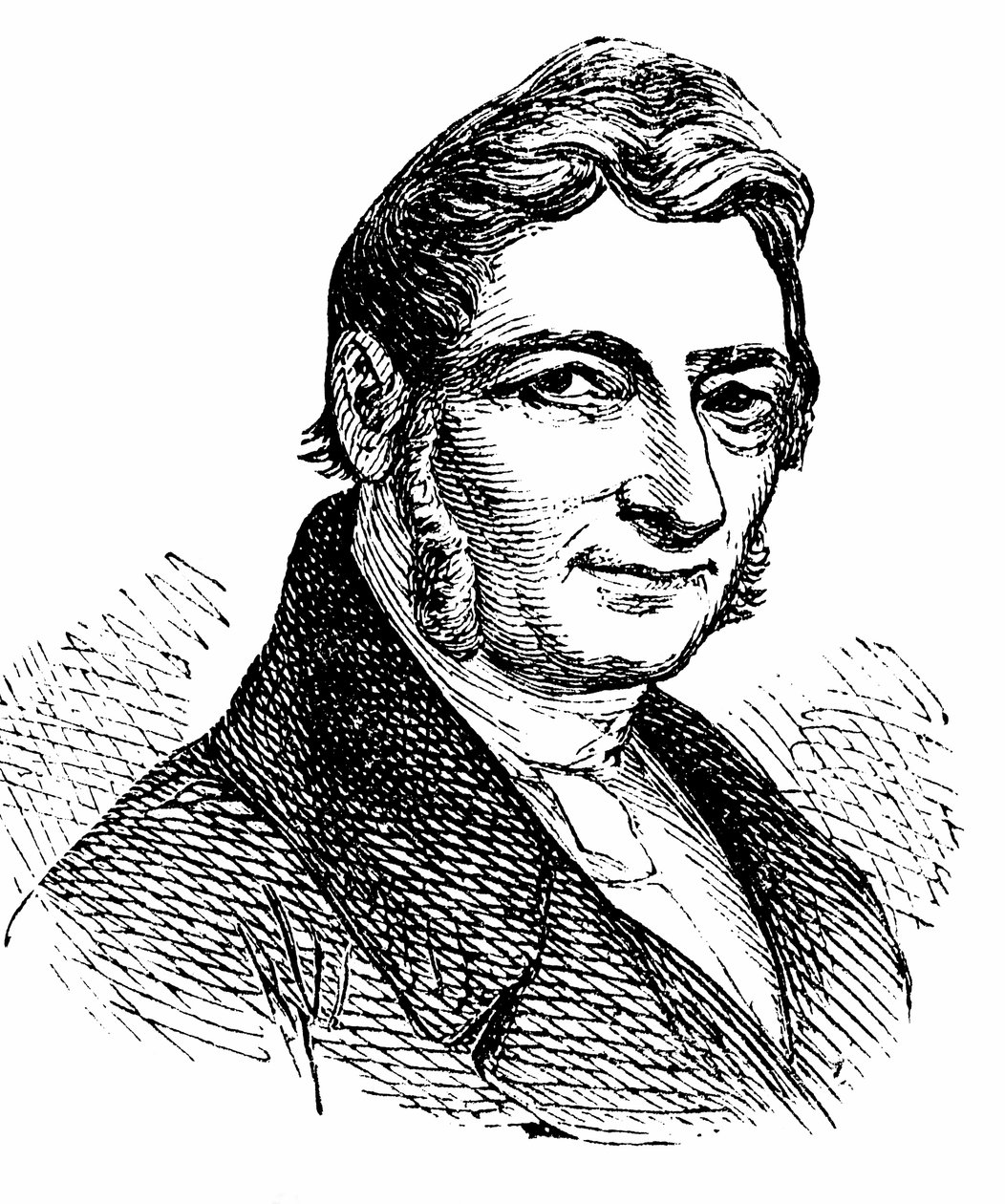 Franz Xaver Gabelsberger (1789-1849), vynálezce těsnopisu. od Unbekannter Künstler